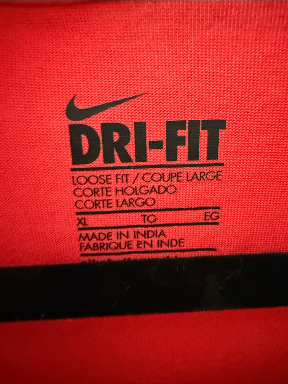 Nike Red Dri-FIT Women's Tank Top with White Logo - Picture 2 of 3